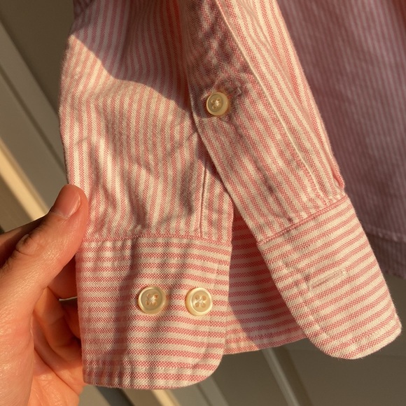 Polo Ralph Lauren - pink/white seersucker dress shirt - Picture 3 of 14